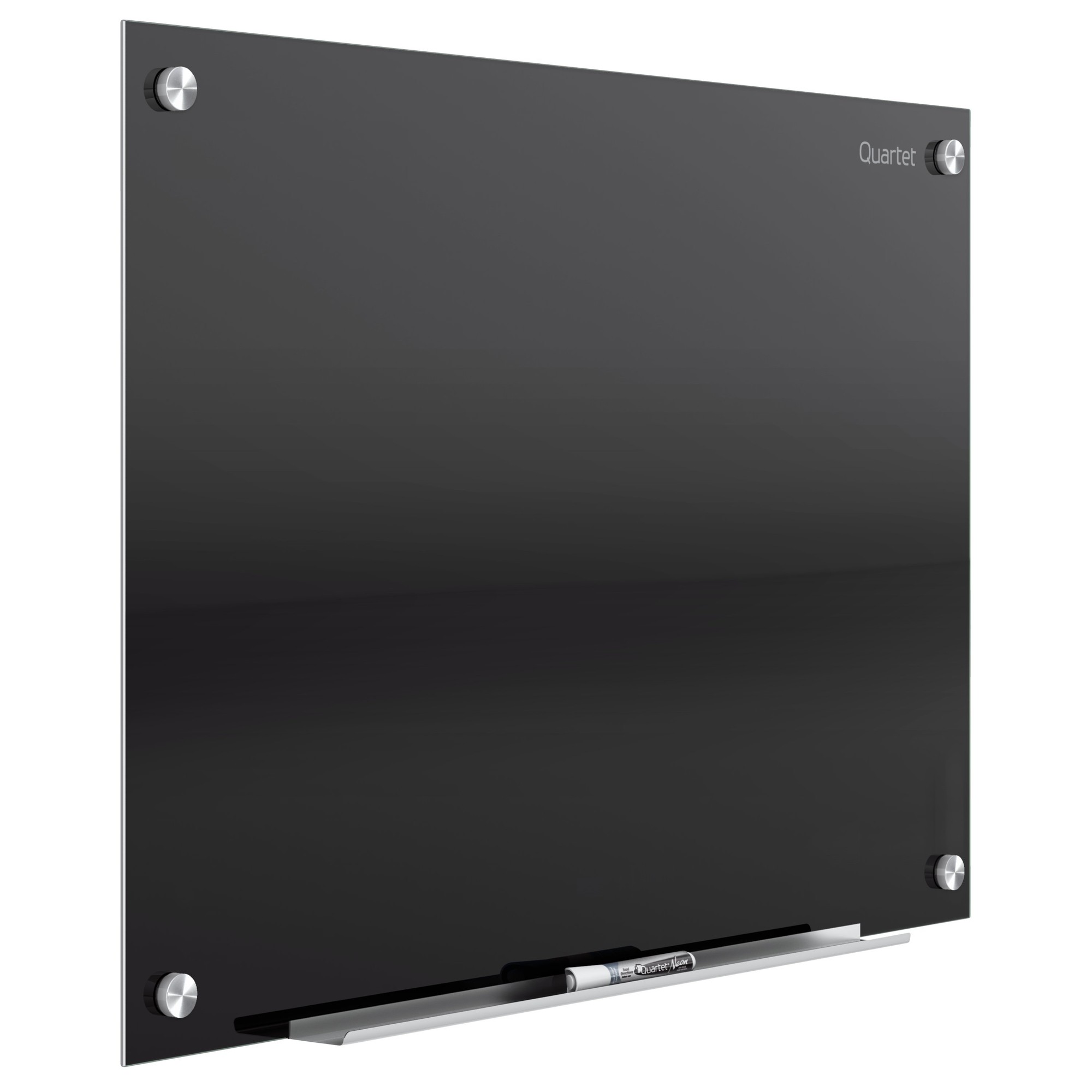 Infinity Black Glass Magnetic Marker Board, 72 x 48